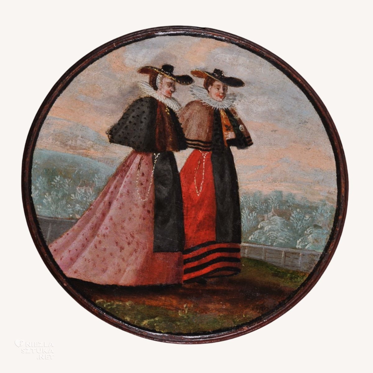 Warsztat Antona Möllera, Spacerujące panny, Anton Möller, portret kobiecy, niezła sztuka