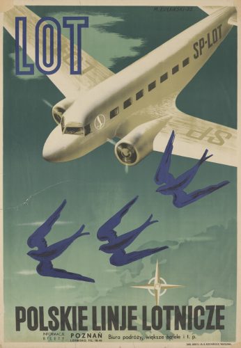 Marek Żuławski, plakat, Polskie Linie Lotnicze LOT, niezła sztuka