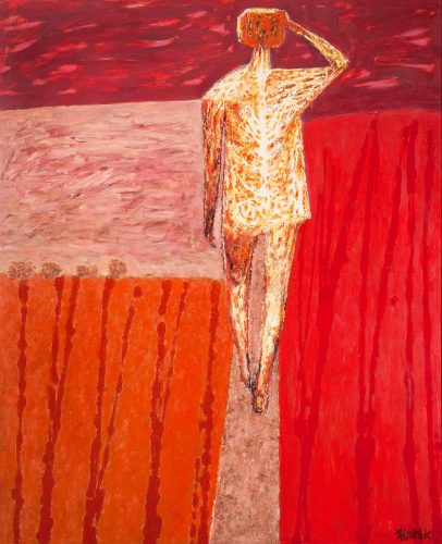 Marek Żuławski, Postać w polu, sztuka polska, sztuka współczesna, malarstwo współczesne, niezła sztuka