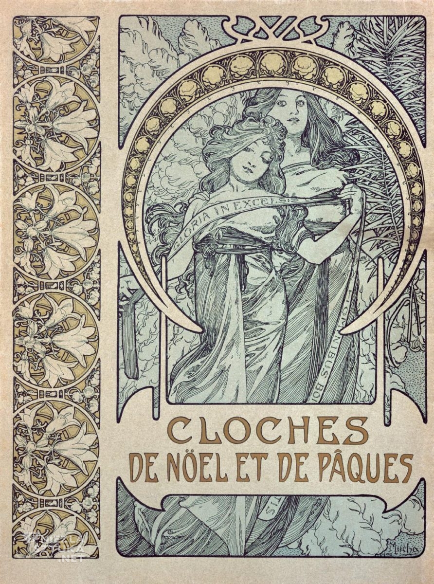 Alfons Mucha, okładka książki, secesja, art nouveau, niezła sztuka