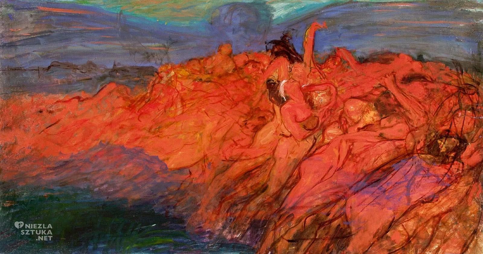 Wojciech Weiss, Opętanie, sztuka polska, olej, płótno, niezła sztuka