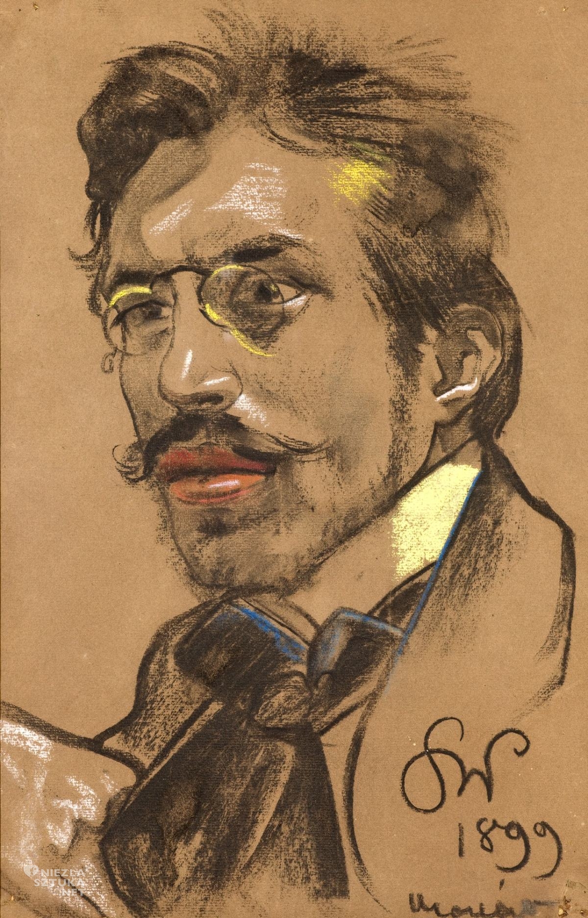 Stanisław Wyspiański, Portret Jerzego Żuławskiego, sztuka polska, Niezła Sztuka
