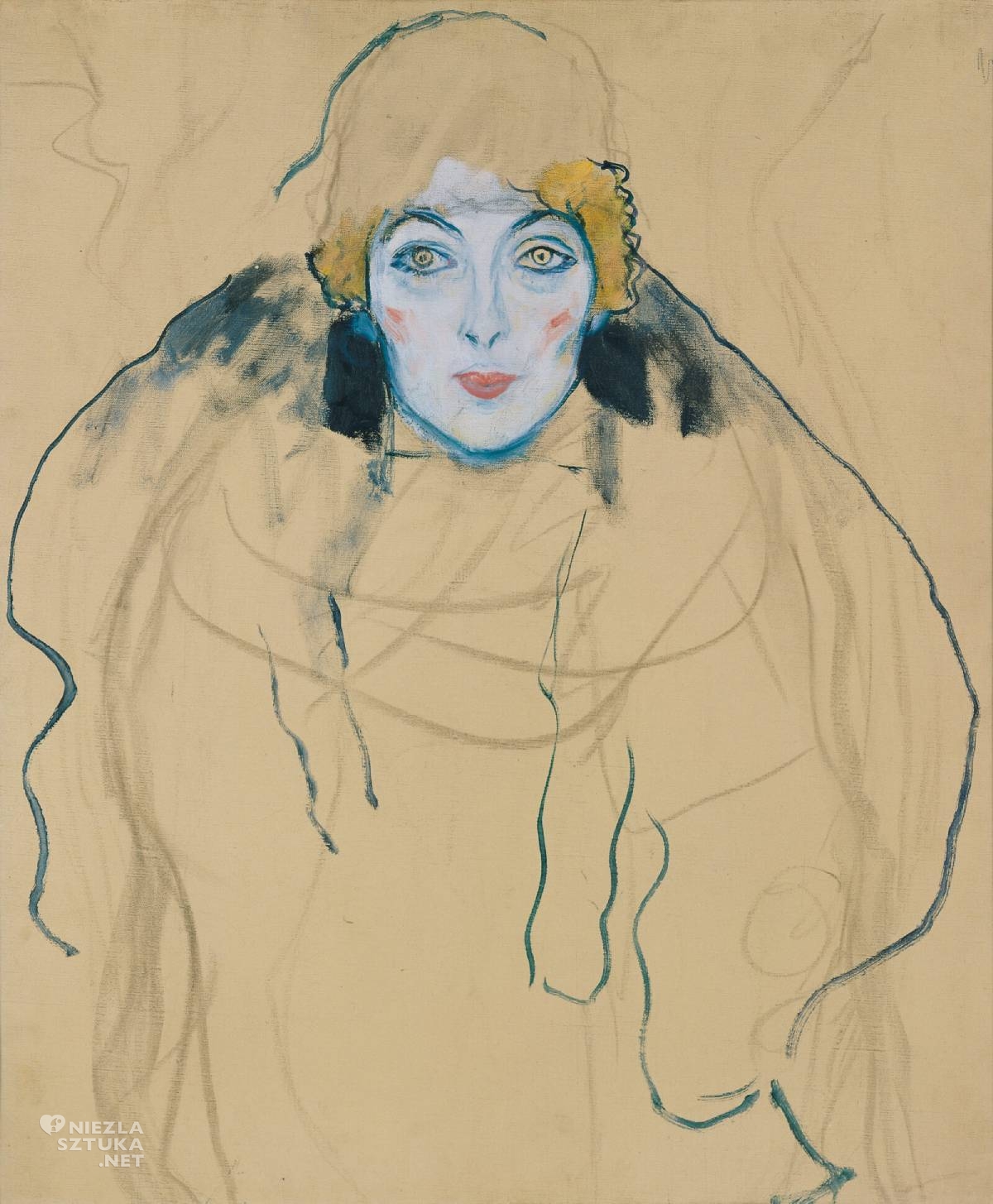 Gustav Klimt, Głowa kobiety, portret, Johanna Staude, Niezła Sztuka