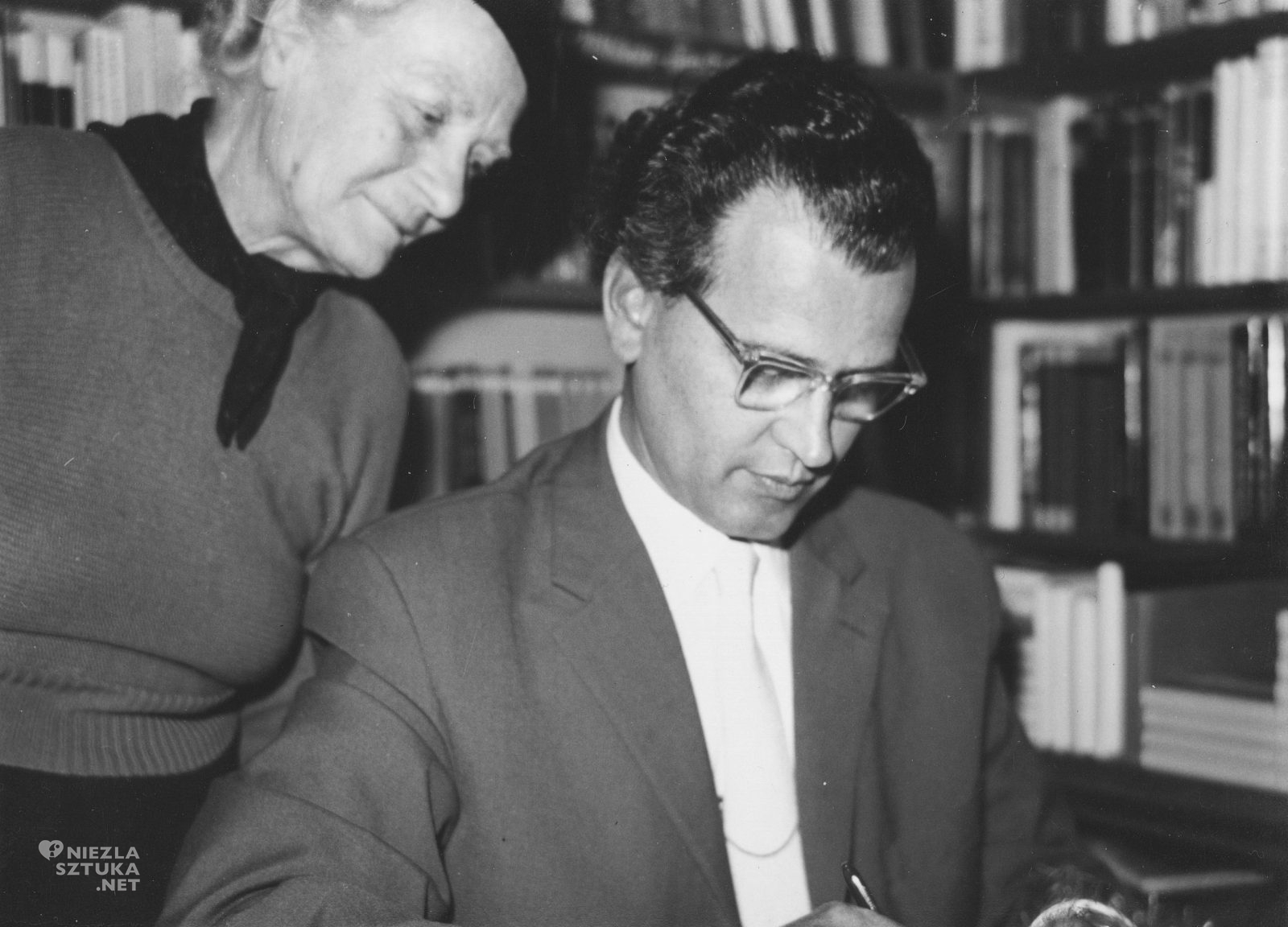 Johanna Staude i Eduard Strauss II, zdjęcie, fotografia, archiwum, niezła sztuka,