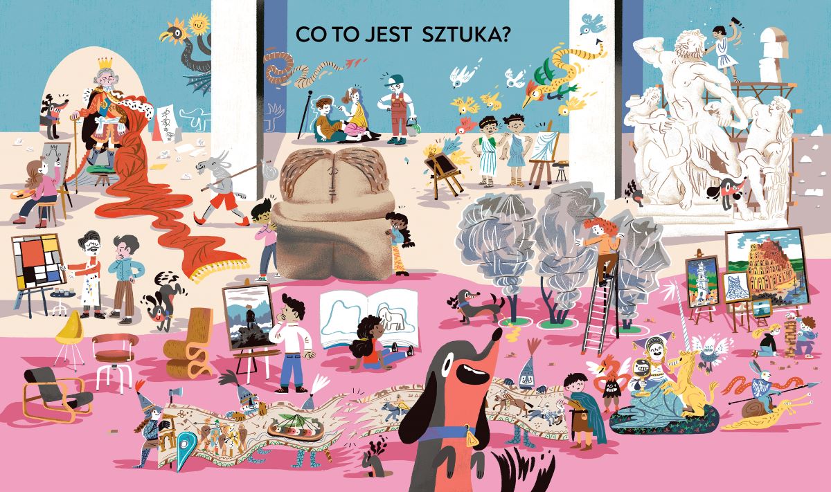 Czytaj z Albikiem, Sztuka, Dla dzieci, Albi, Katarzyna Witt, Przemek Liput, okładka, Niezła Sztuka