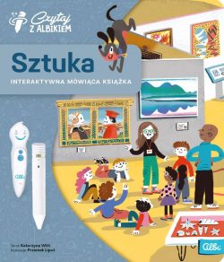 Czytaj z Albikiem, Sztuka, Dla dzieci, Albi, Katarzyna Witt, Przemek Liput, okładka, Niezła Sztuka