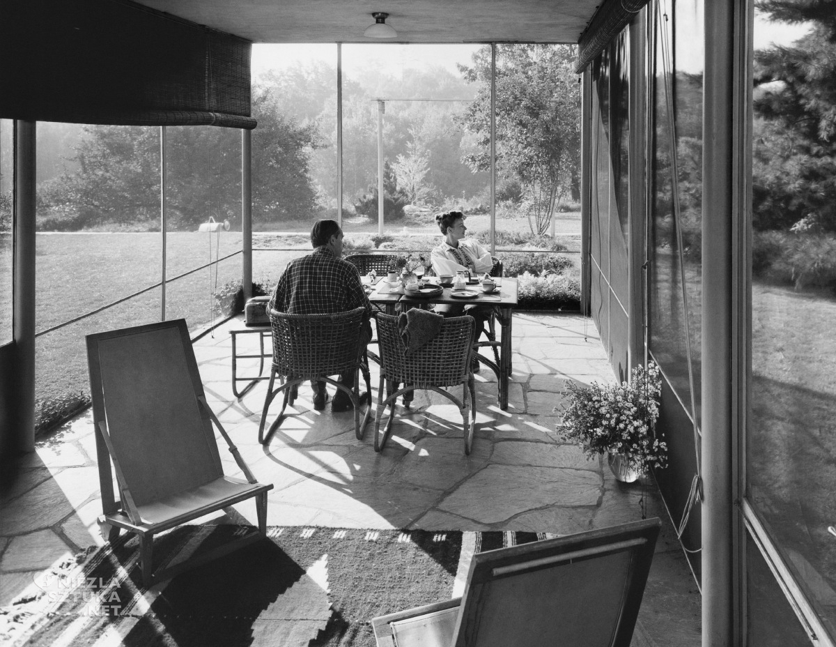 Walter Gropius Ise Frank w domu w Lincoln, zdjęcie, fotografia, bauhaus, niezła sztuka