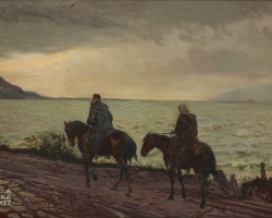Jacek Malczewski, Don Kichot i Sancho Pansa, malarstwo polskie, sztuka polska, niezła sztuka