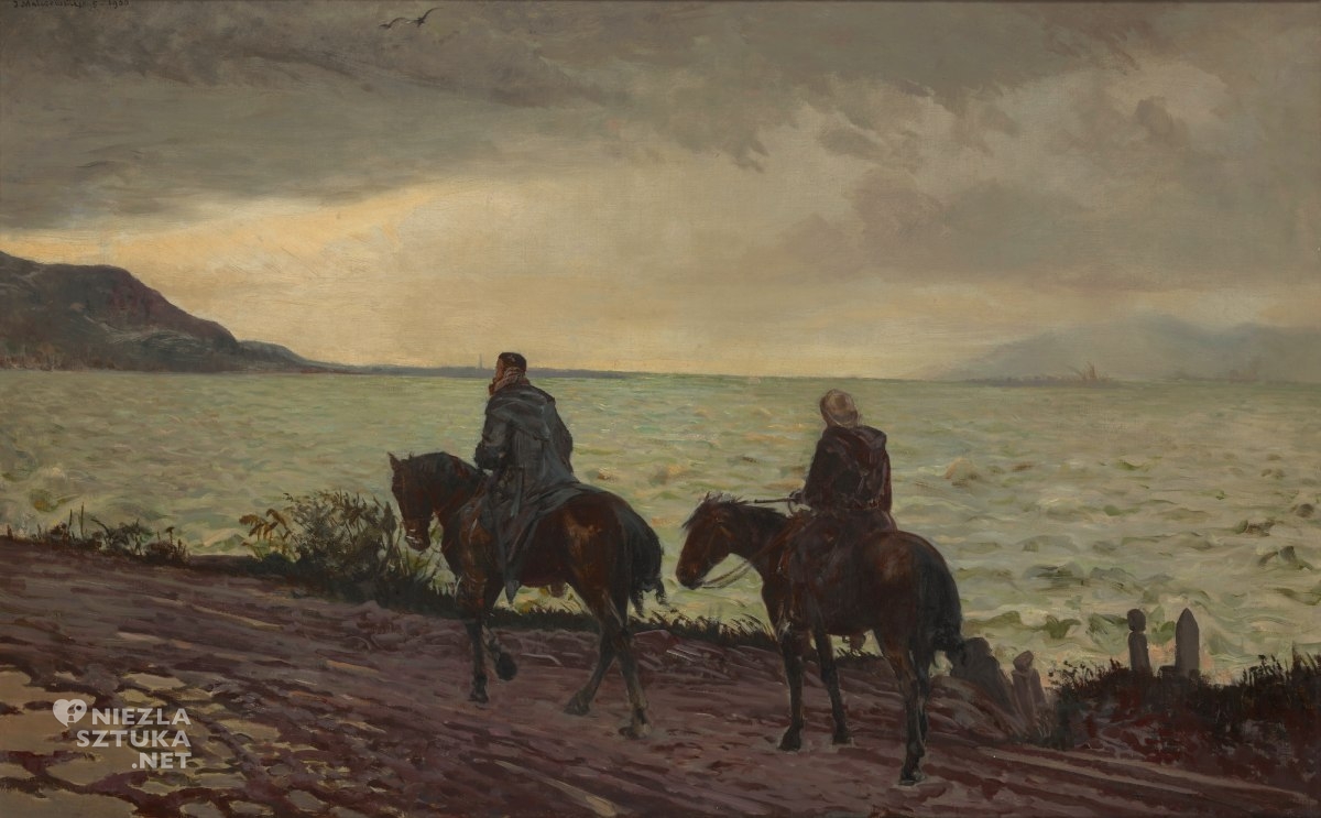 Jacek Malczewski, Don Kichot i Sancho Pansa, malarstwo polskie, sztuka polska, niezła sztuka