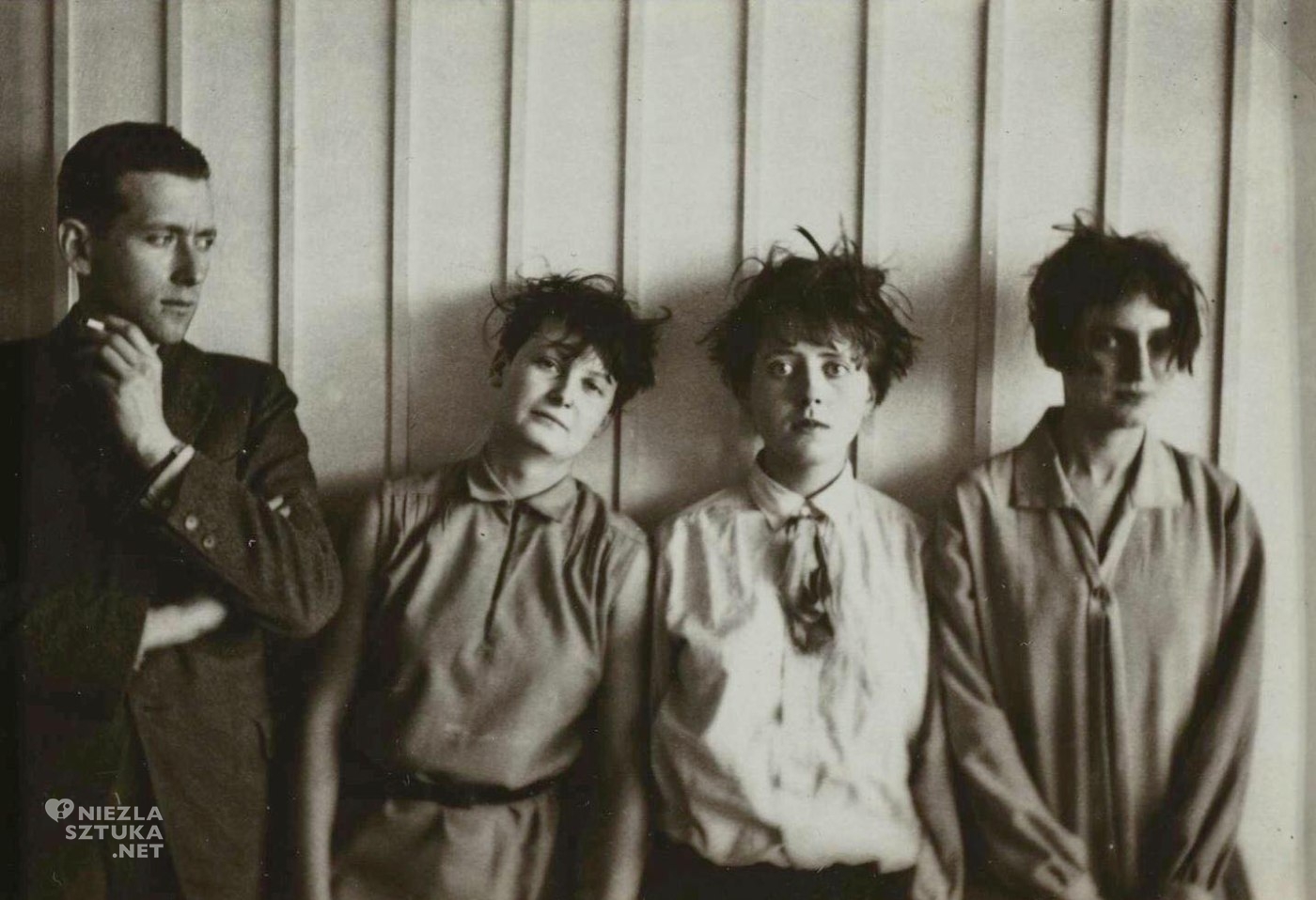 Marcel Breuer, Marta Erps-Breuer, Katt Both and Ruth Hollos-Consemüller, fotografia, zdjęcie, pracownia artystki, kobiety w sztuce, Bauhaus, kobieta artystka, niezła sztuka