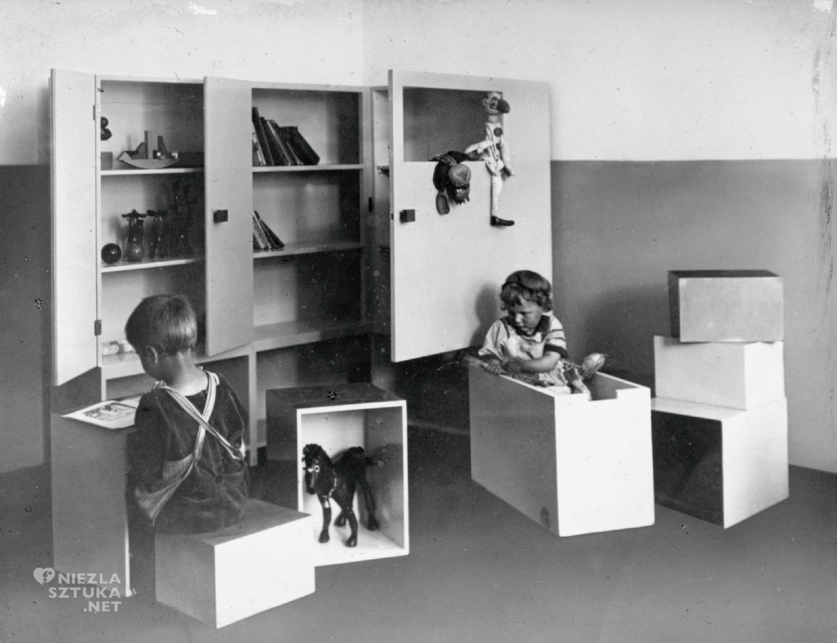 Alma Siedhoff-Buscher, Zabawki do pokoju dziecięcego, Haus Am Horn, Bauhaus, kobiety Bauhausu, design, niezła sztuka