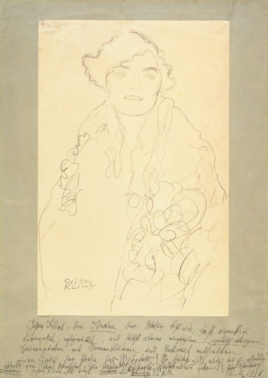 Gustav Klimt, Szkic do portretu Johanny Staude, studium, szkic, rysunek, secesja, portret kobiecy, niezła sztuka