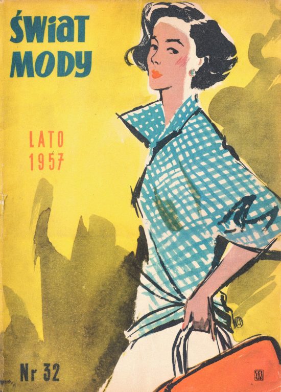 Okładka magazynu „Świat Mody”, moda, historia mody, PRL, niezła sztuka