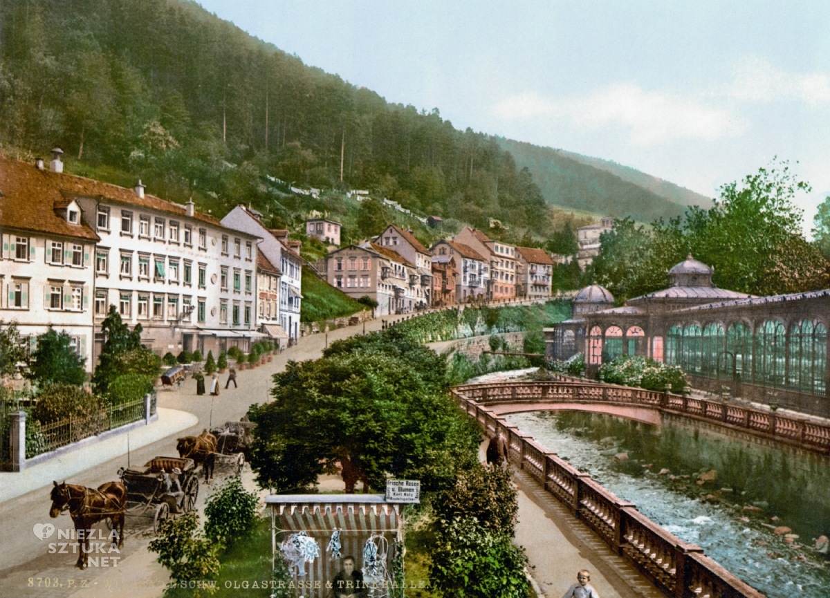 Sanatorium Wildbad w austriackim Tobelba, pocztówka, zdjęcie, archiwum, niezła sztuka