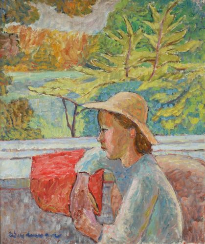 Dorota Seydenman, Berlinerblau, Kobieta pod oknem, sztuka kobiet, sztuka polska, kobiety w sztuce, niezła sztuka