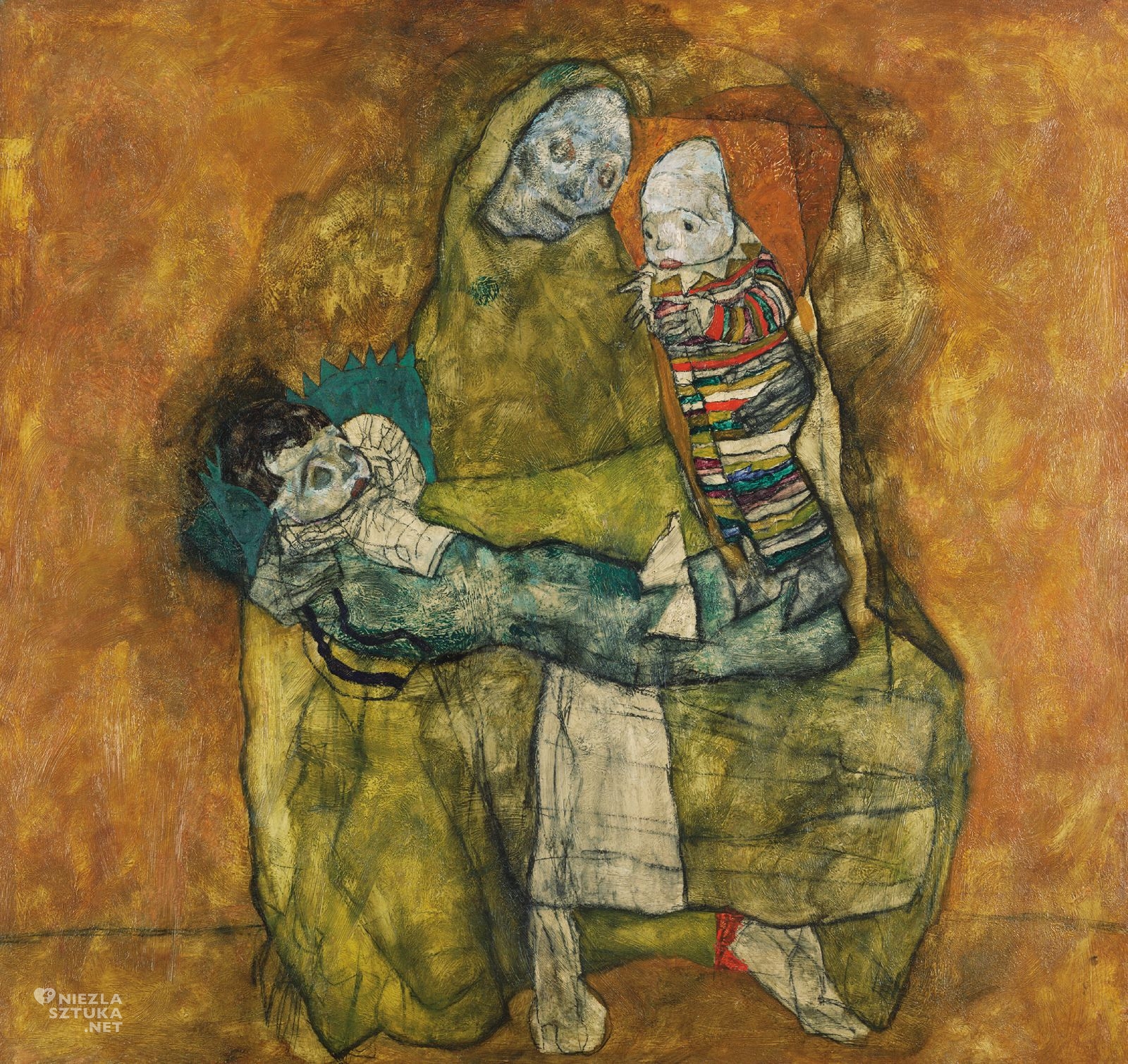 Egon Schiele, Matka z dwójką dzieci, sztuka austriacka, secesja, niezła sztuka