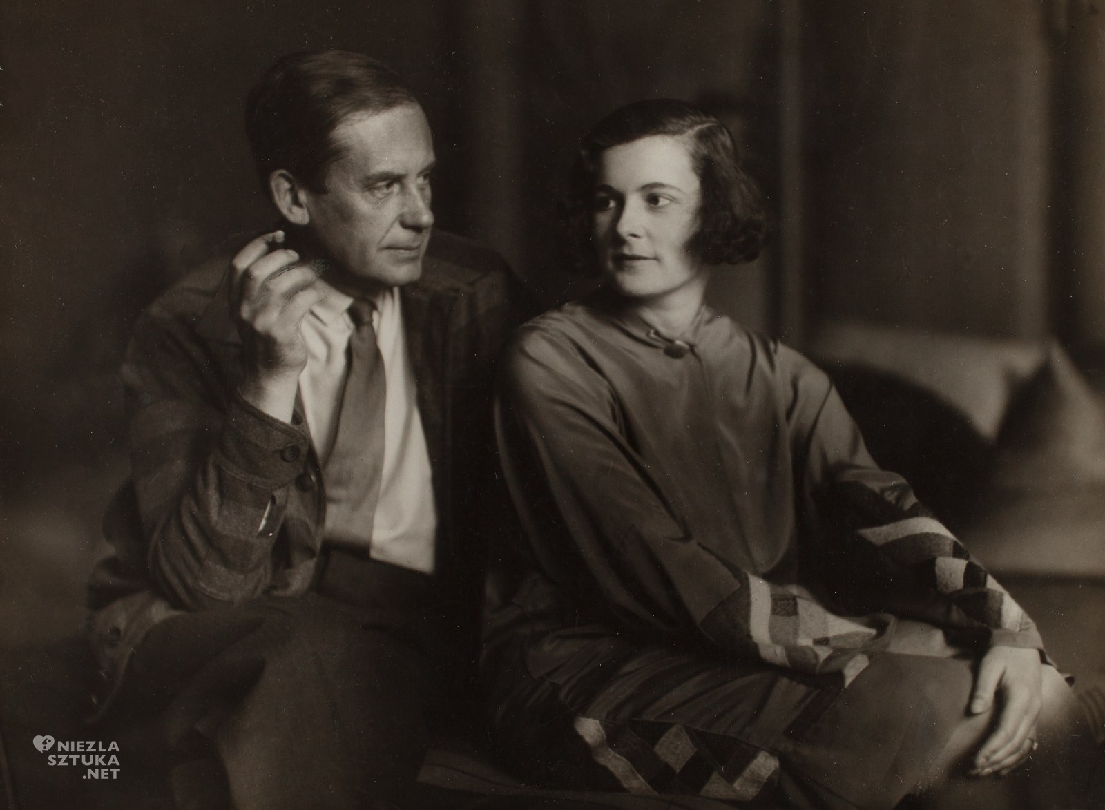Walter i Ise Gropius, Walter Gropius, z żoną, Wanda von Debschitz-Kunowski, zdjęcie, fotografia, archiwum, niezła sztuka