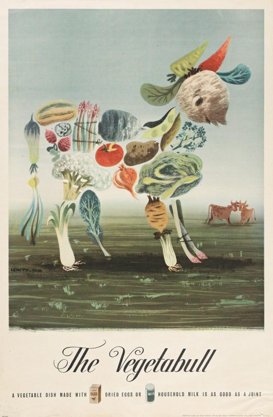 Jan Le Witt, George Him, The Vegetabull, plakat, reklama, niezła sztuka