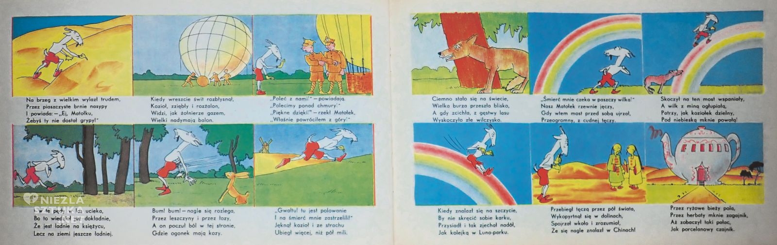 Koziołek Matołek, ilustracja, sztuka polska, ilustracja polska, niezła sztuka