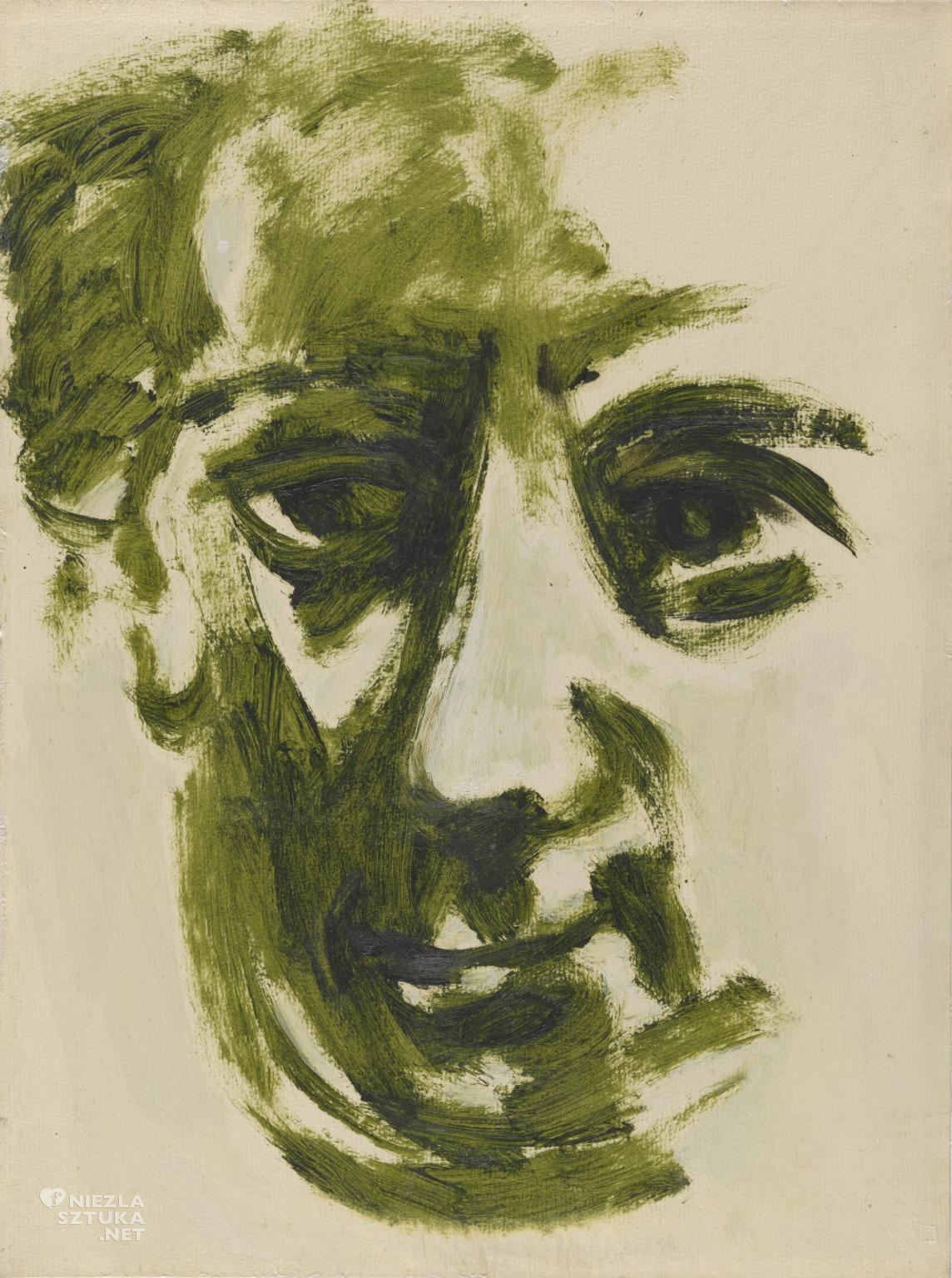 Jan Le Witt, Autoportret, sztuka polska, grafika, grafik, Niezła Sztuka