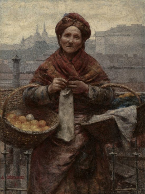 Aleksander Gierymski, Żydówka z cytrynami, realizm, impresjonizm, sztuka polska, Niezła Sztuka