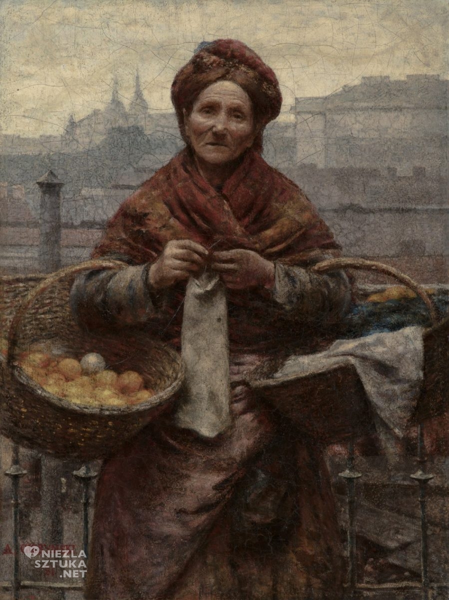 Aleksander Gierymski, Żydówka z cytrynami, realizm, impresjonizm, sztuka polska, Niezła Sztuka