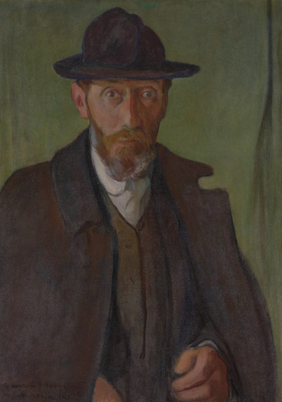 Władysław Ślewiński, Portret własny, autoportret, sztuka polska, Młoda Polska, Niezła Sztuka