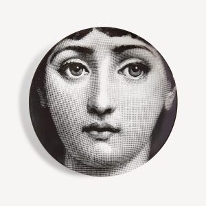 Piero Fornasetti, Tema e Variazioni n.1, Talerz ozdobny Temat i wariacje nr 1, sztuka włoska, niezła sztuka