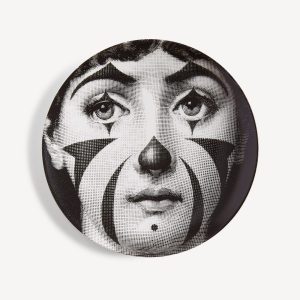 Piero Fornasetti, Tema e Variazioni n.2, Talerz ozdobny Temat i wariacje nr 2, sztuka włoska, niezła sztuka