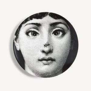 Piero Fornasetti, Tema e Variazioni n.4, Talerz ozdobny Temat i wariacje nr 4, sztuka włoska, niezła sztuka