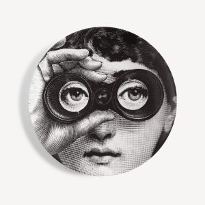 Piero Fornasetti, Tema e Variazioni n.5, Talerz ozdobny Temat i wariacje nr 5, sztuka włoska, niezła sztuka