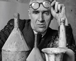 Giorgio Morandi w swoim studio, zdjęcie, fotografia, portret, niezła sztuka