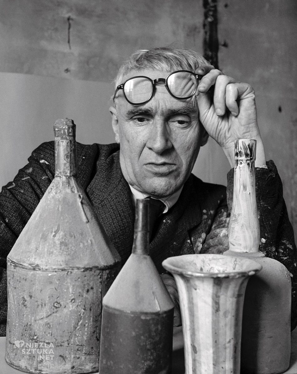 Giorgio Morandi w swoim studio, zdjęcie, fotografia, portret, niezła sztuka