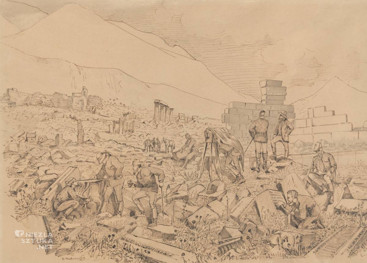 Jacek Malczewski, Sagalassos, prace w ruinach, Wawel, szkice, Niezła Sztuka
