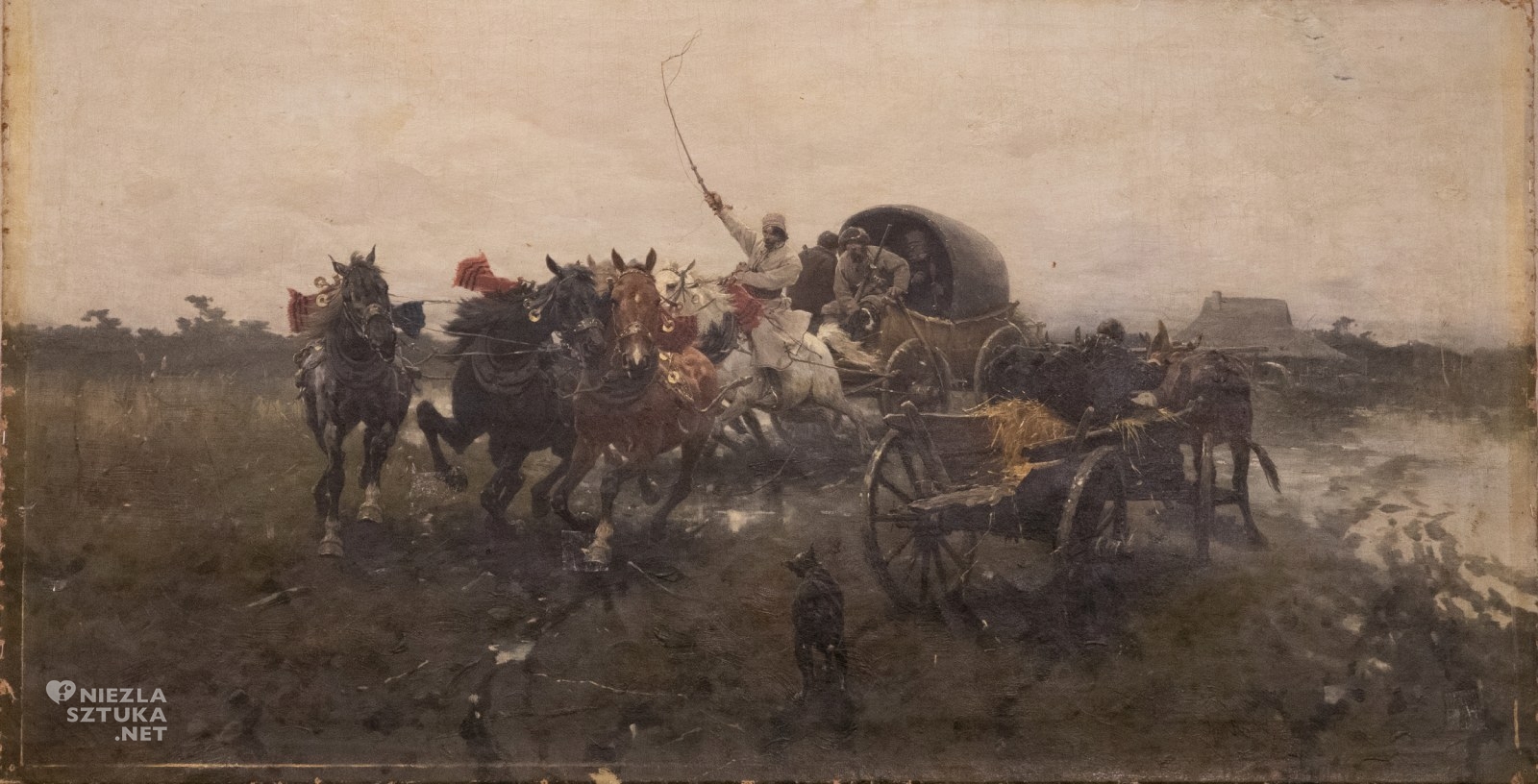 Józef Brandt, Wyjazd na polowanie, niezła sztuka