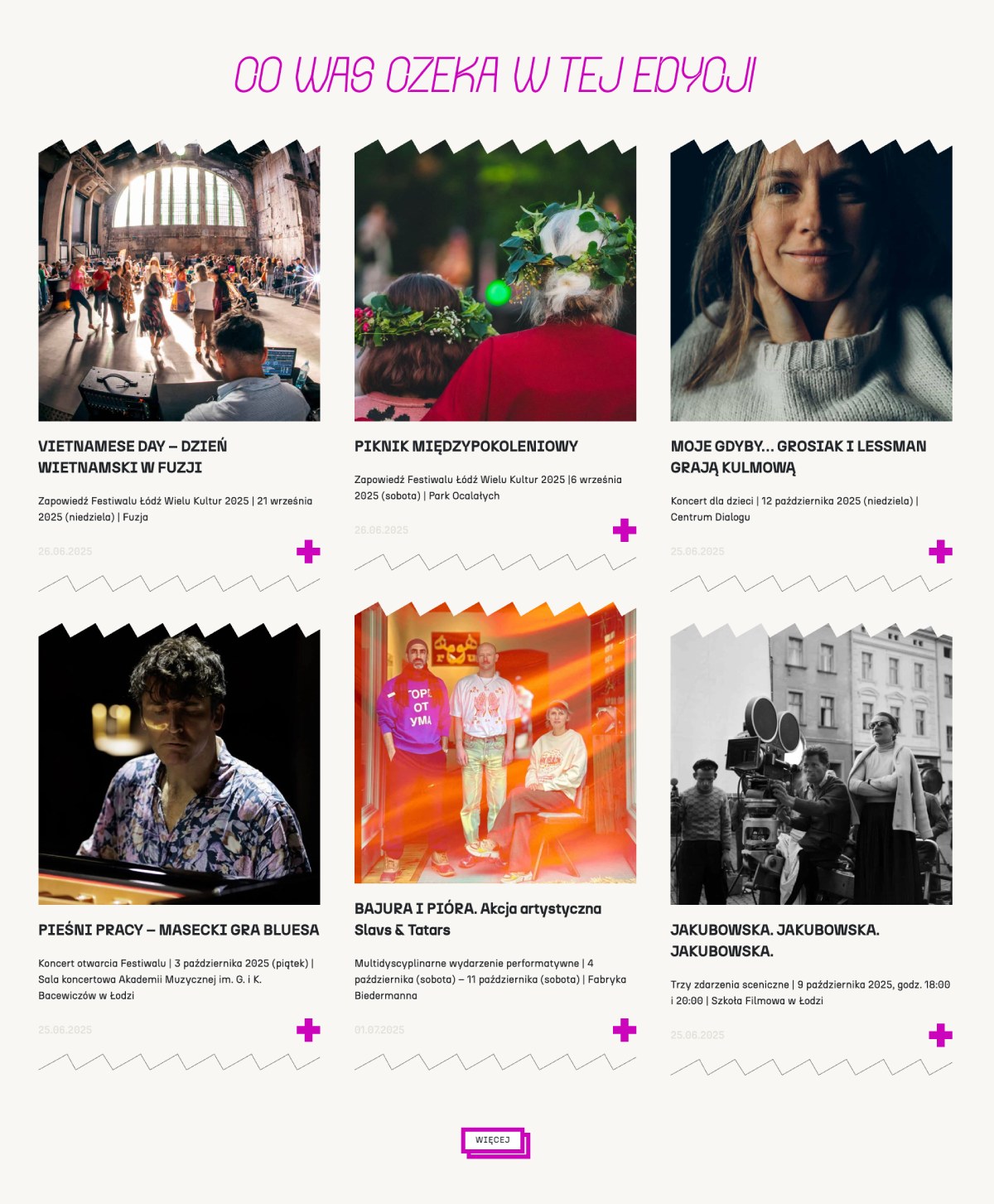 Festiwal Łódź Wielu Kultur, wydarzenia kulturalne, Festiwal Łódź czterech kultur, repertuar festiwalu, niezła sztuka