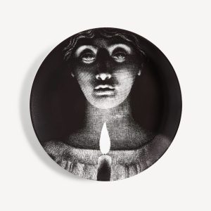 Piero Fornasetti, Tema e Variazioni n.190, Talerz ozdobny Temat i wariacje nr 190, sztuka włoska, niezła sztuka