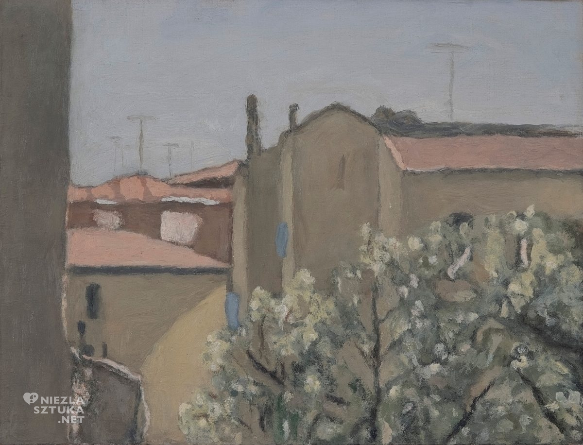 Giorgio Morandi, Dziedziniec via fondazza, sztuka włoska, niezła sztuka