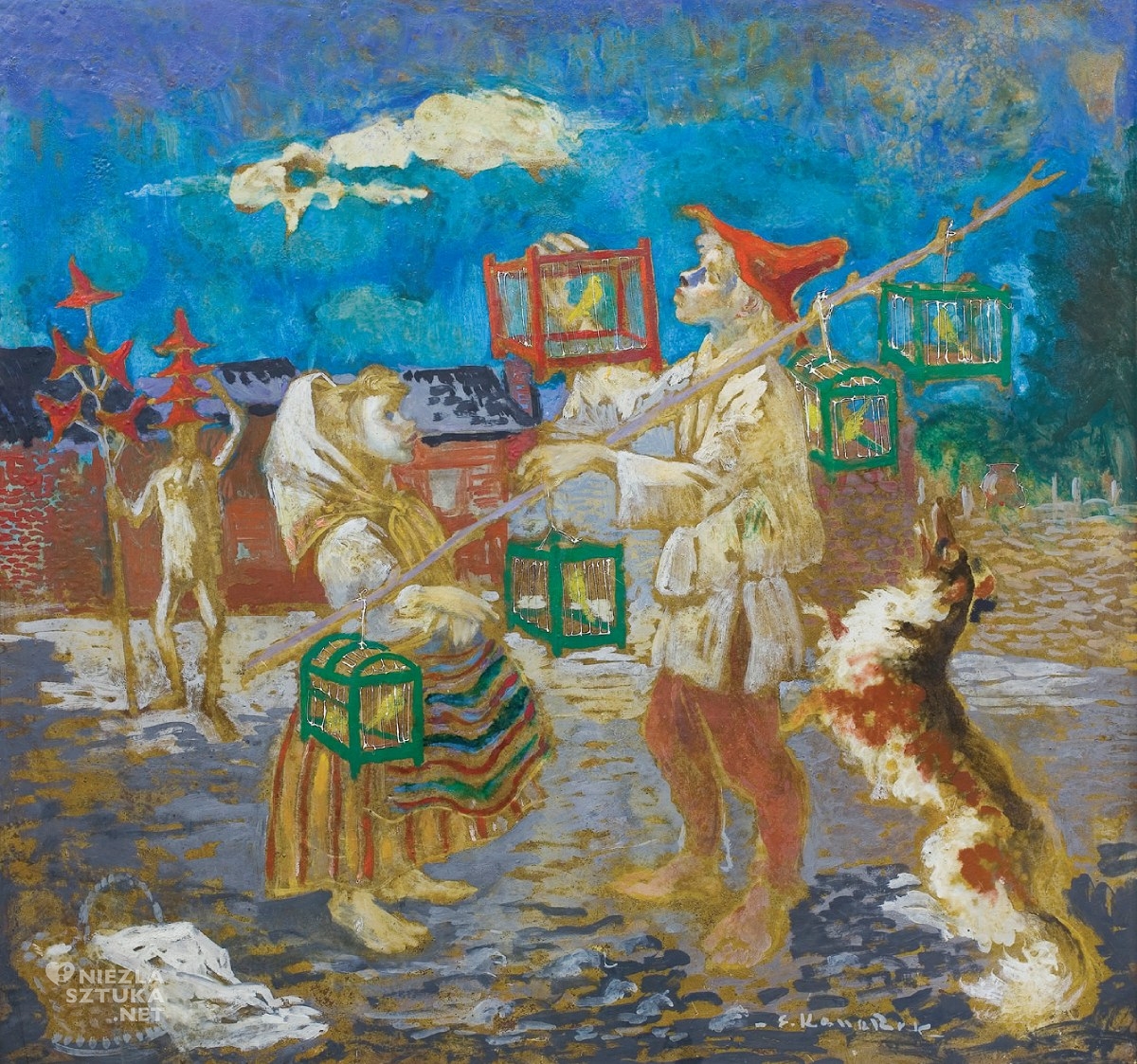 Eliasz Kanarek, Ptasznik i kapelusznik, sztuka polska, sztuka amerykańska, niezła sztuka