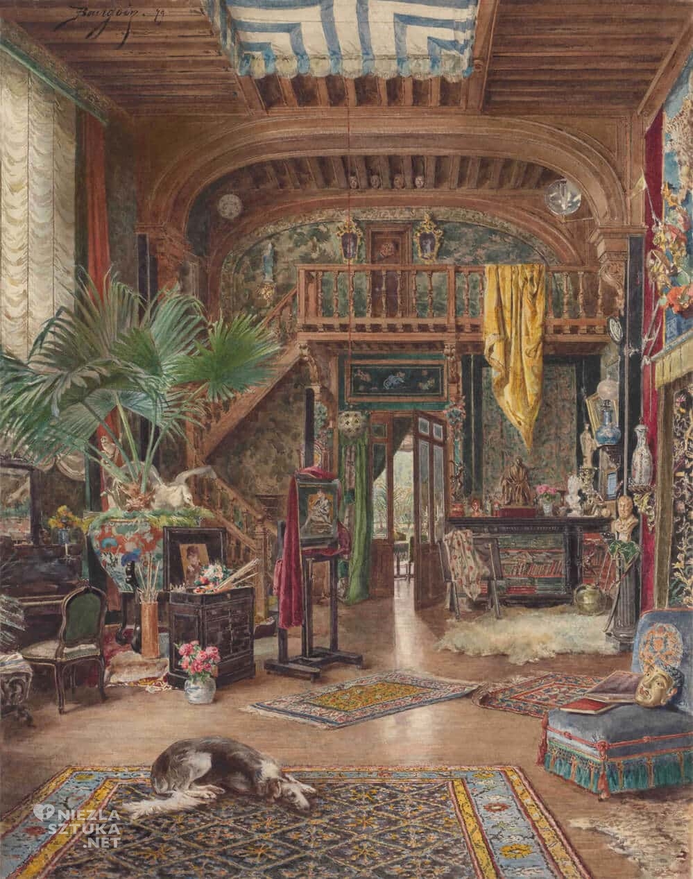 Sarah Bernhardt, Atelier, Marie-Desiree Bourgoin, malarstwo francuskie, kobiety w sztuce, Niezła Sztuka