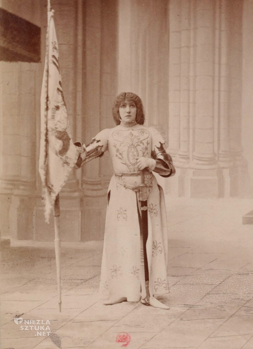 Sarah Bernhardt jako Joanna d'Arc, kobiety w sztuce, aktorka, Niezła Sztuka