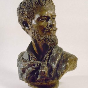 Sarah Bernhardt, Popiersie Georges’a Clairina, rzeźba, statuetka, sztuka francuska, niezła sztuka