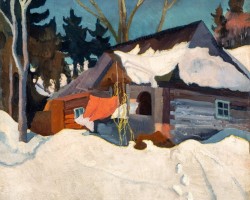 Witkacy, Stanisław Ignacy Witkiewicz, Zimowy krajobraz Zakopanego, malarstwo polskie, sztuka polska, Niezła Sztuka