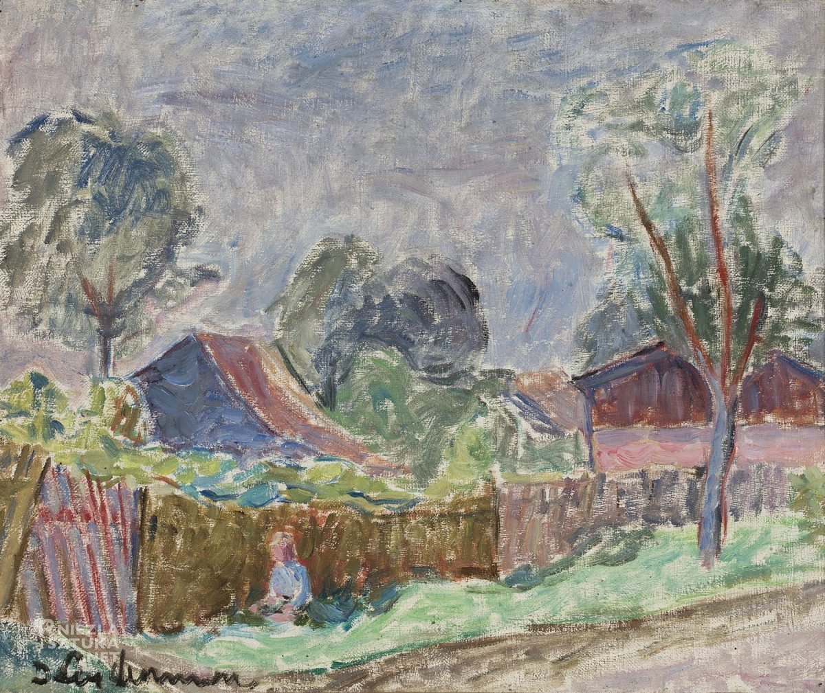 Dorota Seydenman-Berlinerblau, W ogrodzie, kobiety w sztuce, sztuka polska, Niezła Sztuka