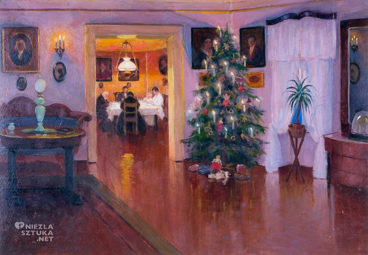 Bronisława Rychter-Janowska, Wieczerza wigilijna, sztuka polska, kobiety w sztuce, niezla sztuka