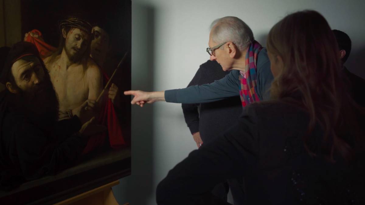 Caravaggio: Na tropie arcydzieła, kadr filmowy, film o Caravaggiu, biografia, film o sztuce, niezła sztuka