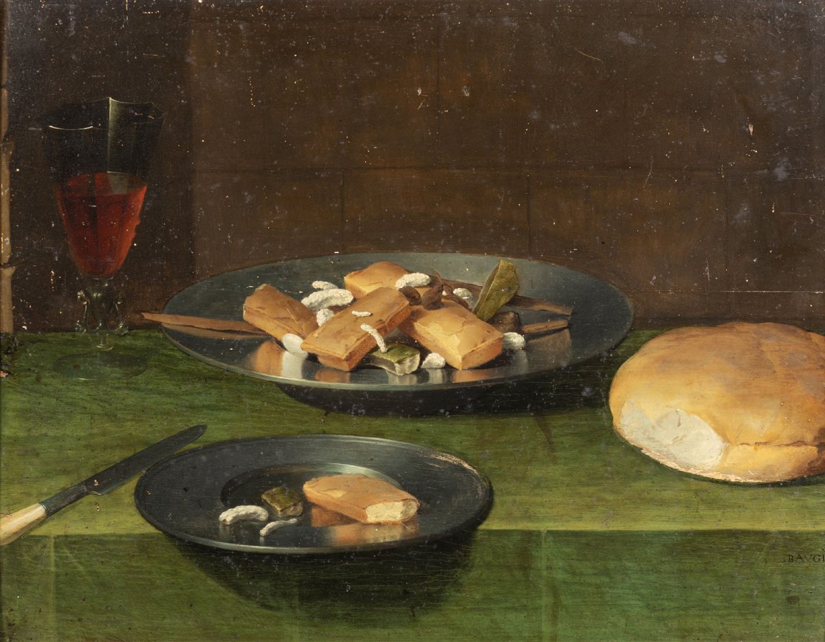 Lubin Baugin, Martwa natura z financiers, sztuka francuska, Niezla Sztuka