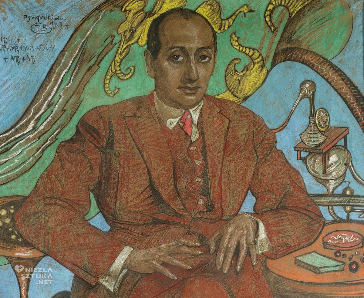 Stanisław Ignacy Witkiewicz, Witkacy, Portret Leona Reynela, detal. MNW, Niezła Sztuka