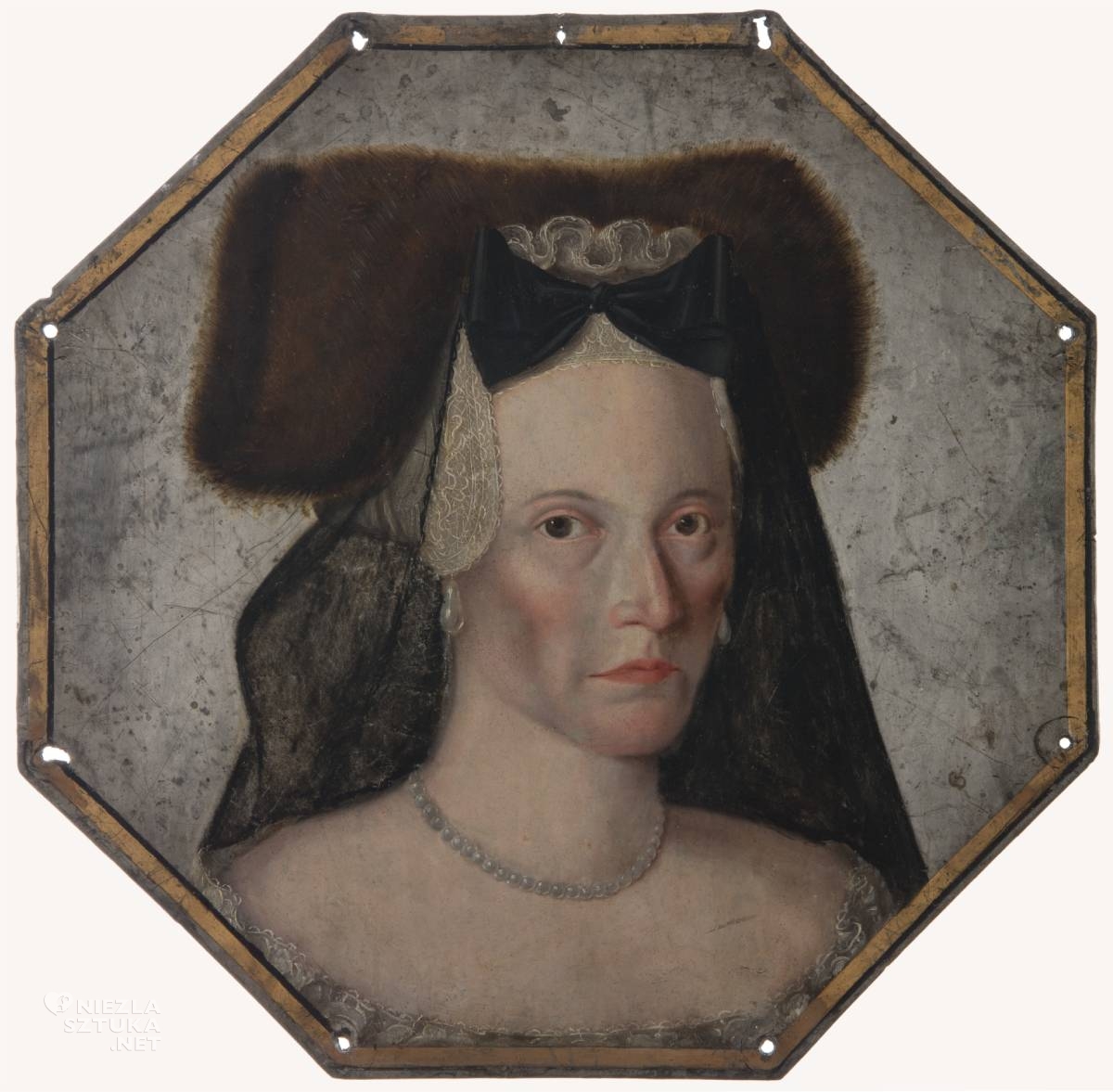 Portret trumienny Margarethe Miesitscheck, portrety trumienne, sztuka funeralna, Muzeum Ziemi Międzyrzeckiej im. Alfa Kowalskiego, niezła sztuka