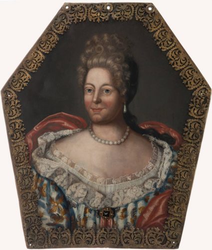 Portret trumienny Helene Margarethe von Schlichting, portrety trumienne, sztuka funeralna, Muzeum Ziemi Międzyrzeckiej im. Alfa Kowalskiego, niezła sztuka